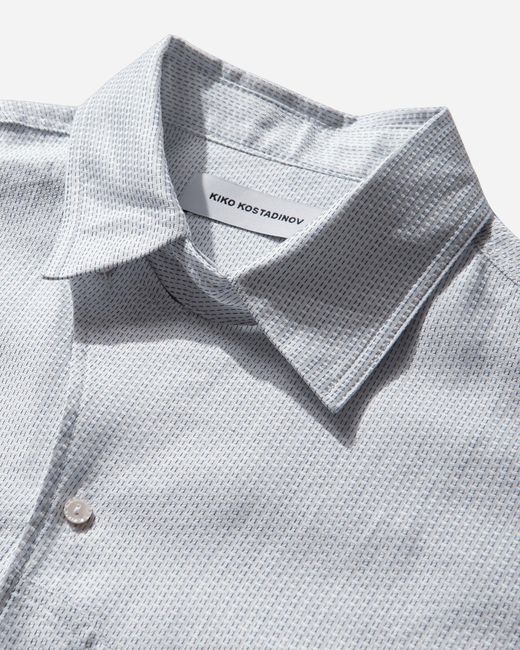 Kiko Kostadinov Gray S Veca Panelled Shirt for men