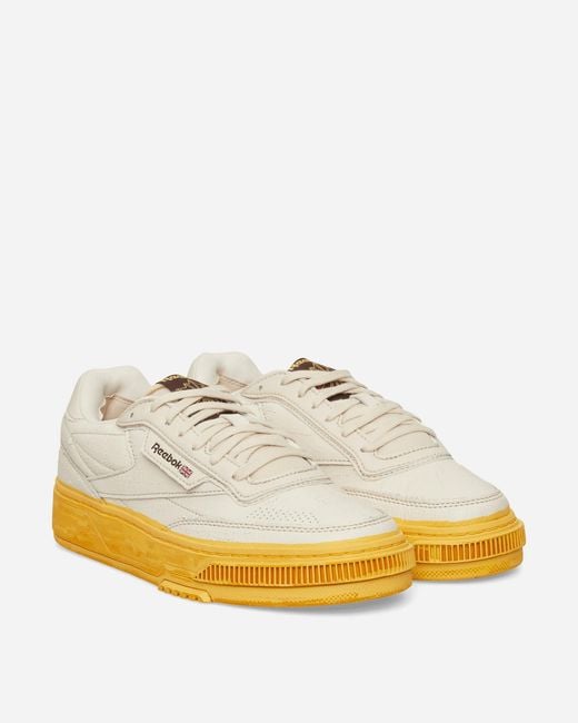 Reebok Yellow Club C Ltd Sneakers Painted for men