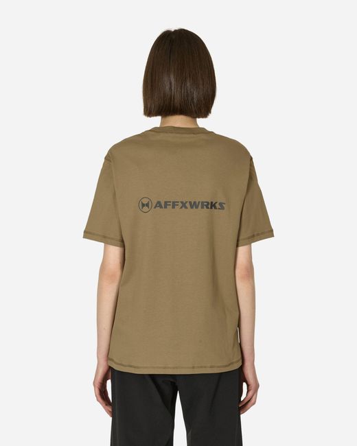 AFFXWRKS Green Logo T-shirt Desert