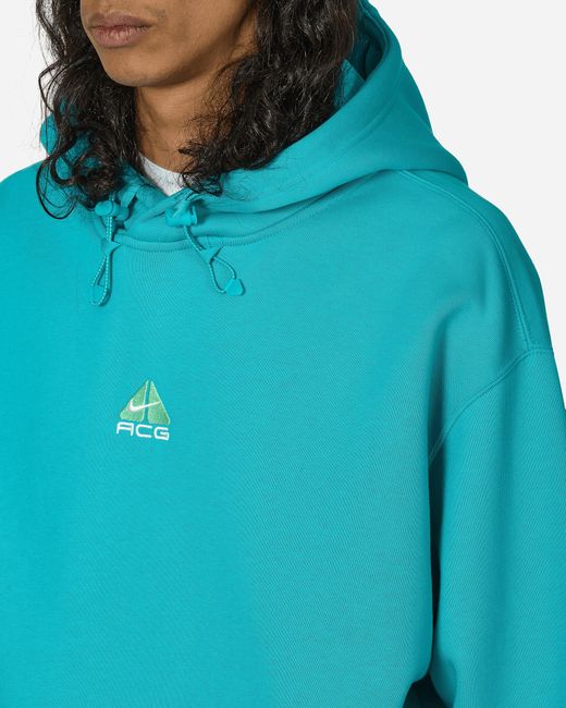 Nike Blue Acg Therma-fit Hooded Sweatshirt Dusty Cactus for men