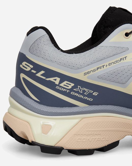 Salomon White Xt-6 Sneakers Pearl / Grisaille / Vanilla Ice for men