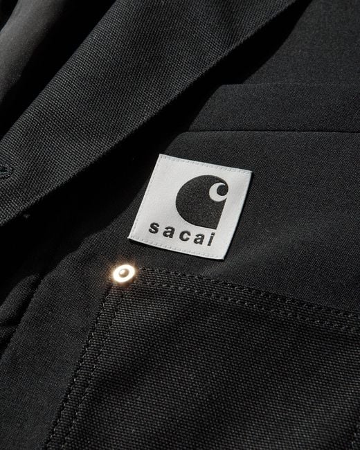 Sacai Black Carhartt Wip Suiting X Duck Jacket for men