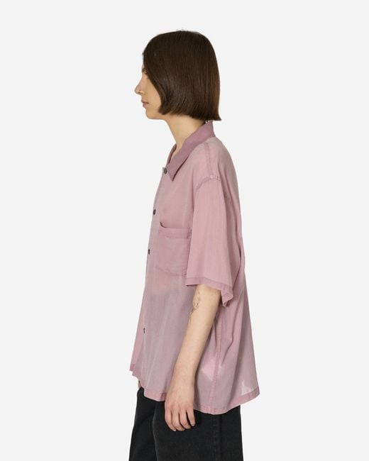 Our Legacy Pink Box Shortsleeve Shirt Dusty Lilac