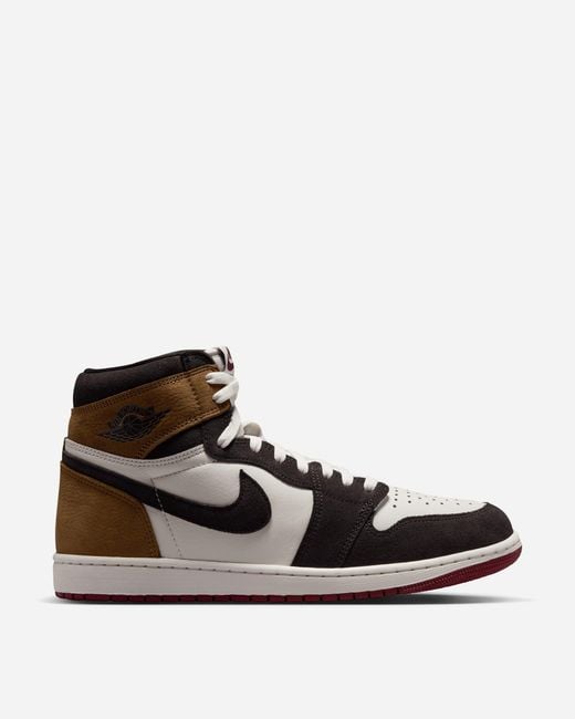 Nike Brown Air Jordan 1 High Og Love Letter Sneakers Shadow Soft Pearl for men