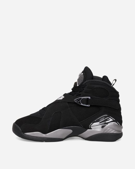 Nike Black Air Jordan 8 Sneakers Chrome for men