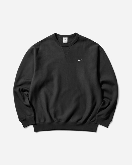 Nike Men S Solo Swoosh Crewneck Sweatshirt Black for men