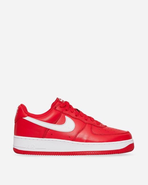 red and white air force 1 men