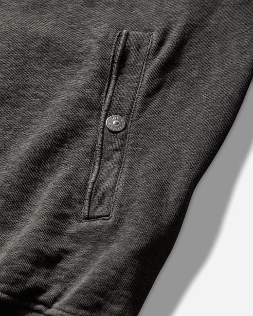 Stone Island Gray Malfilé Cotton Fleece Old Effect Zip-Up Track Jacket Charcoal for men
