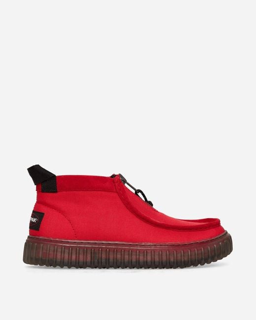 Clarks Red Eastpak Torhill Zip Shoes for men