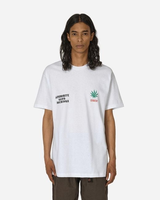 Wacko Maria White High Times Crewneck T-Shirt for men