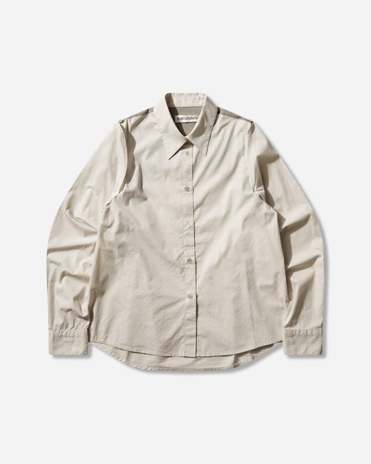 Our Legacy Natural S Slip Shirt Eggshell