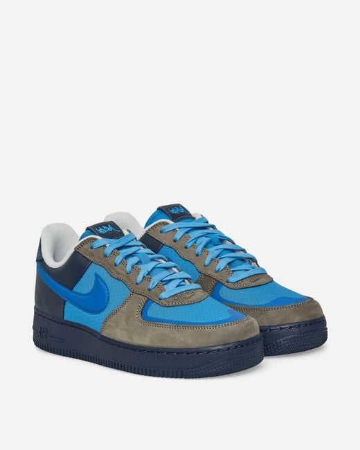 Nike Blue Stash Air Force 1 Low Sneakers Soft Harbor for men