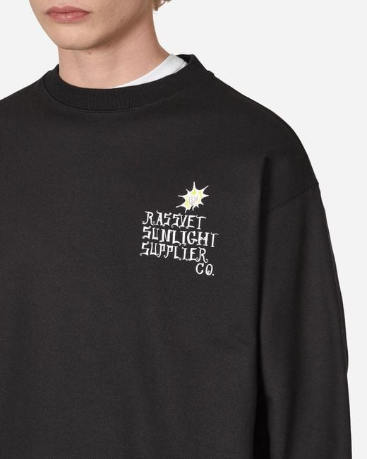 Rassvet (PACCBET) Black Sunlight Supplier Crewneck Sweatshirt for men