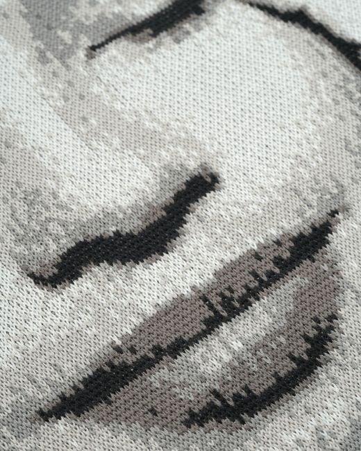Stills Gray Ordinary Jacquard Knit Sweater for men