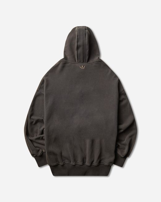 Adidas Gray Avavav Shoulderless Hoodie Carbon