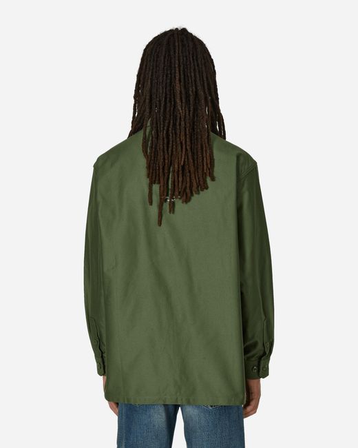 (w)taps Green Cbw 01 Longsleeve Shirt Olive Drab for men