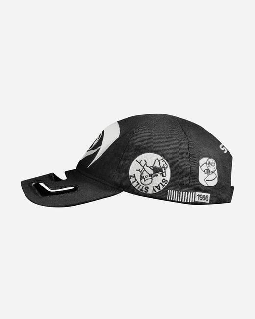 Stills Black Cut-Out Embroidered Cap for men