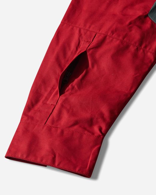 GR10K Red S Field Overshirt Scarlet for men