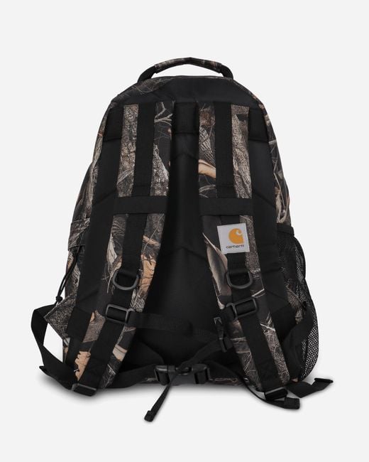 Carhartt Black Kickflip Backpack Camo Feather Tree for men