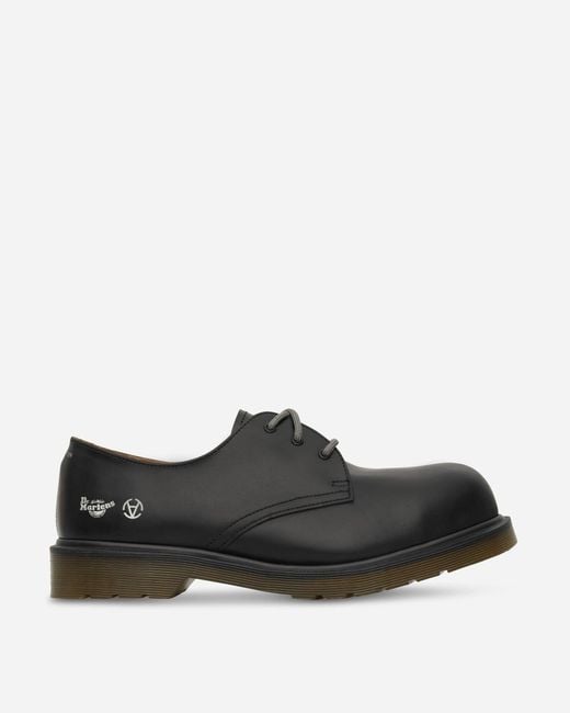 Dr. Martens Black Slam Jam 1461 Outlier Steel Toe Shoes for men