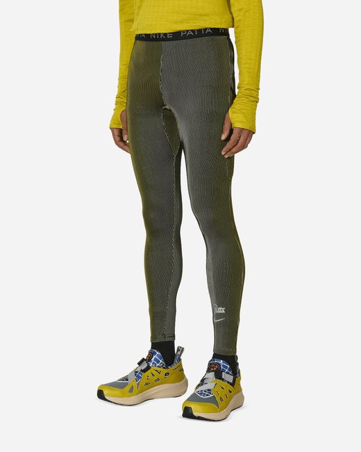 Nike Gray Patta Running Team Leggings Saffron Quartz / Sanddrift for men