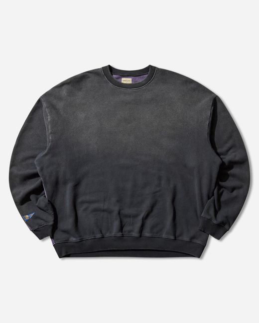 Kapital Black Men S Sweat Knit 2tones Remake Big Sweatshirt (bone) / Purple for men