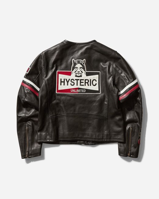 Hysteric Glamour S Leather Moto Jacket in Black | Lyst UK