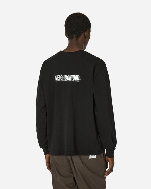 Neighborhood Black Ls-9 Longsleeve T-shirt for men