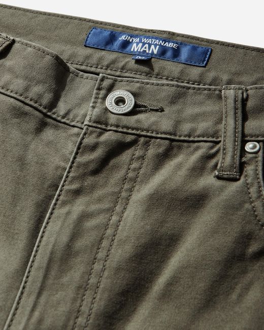 Junya Watanabe Green Men S Flared Bootcut Trousers Khaki for men