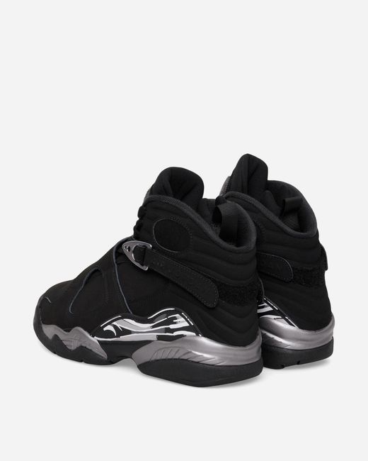Nike Black Air Jordan 8 Sneakers Chrome for men