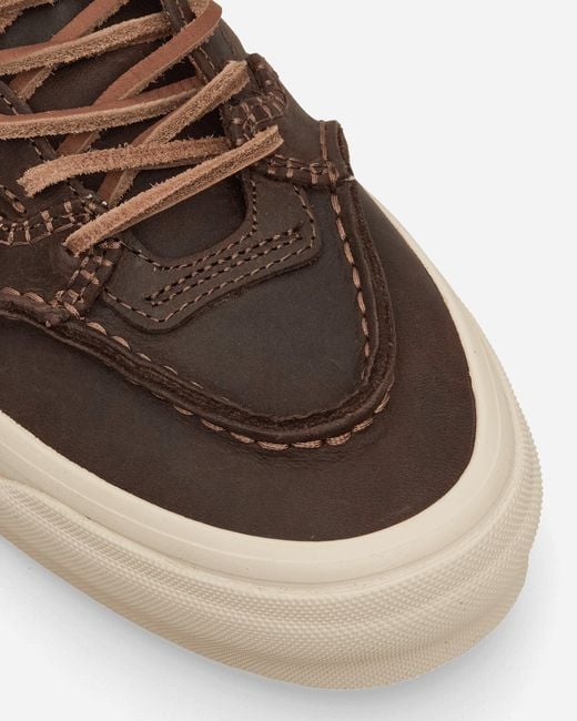Vans Brown Half Cab 33 Moc Vibram Classic Leather Sneakers Potting Soil for men
