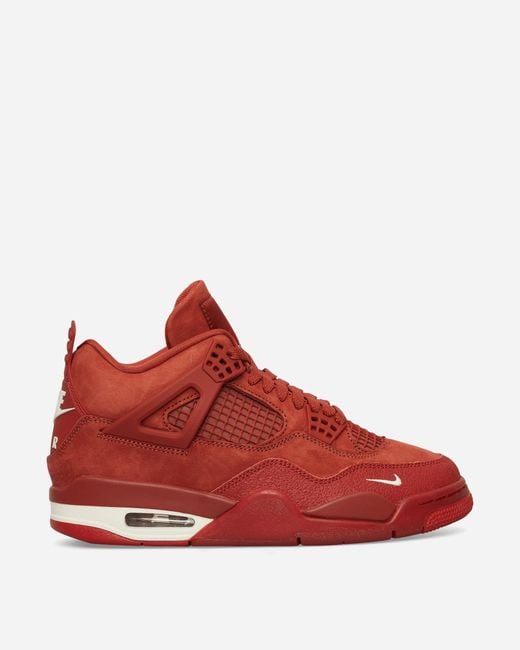 Nike Red Nigel Sylvester Air Jordan 4 Sneakers Brick By Brick for men