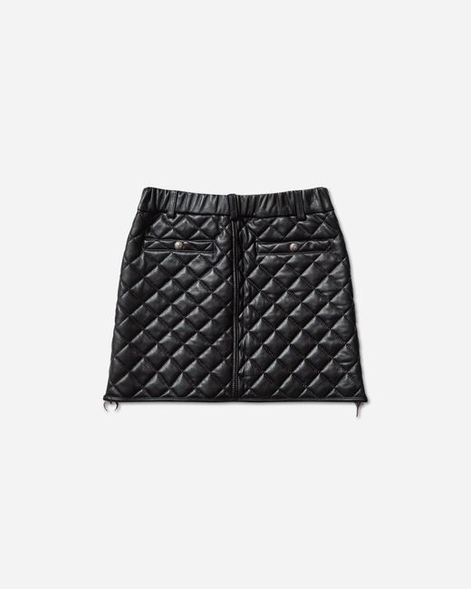 THUG CLUB Black Women S Angels Quilted Short Skirt