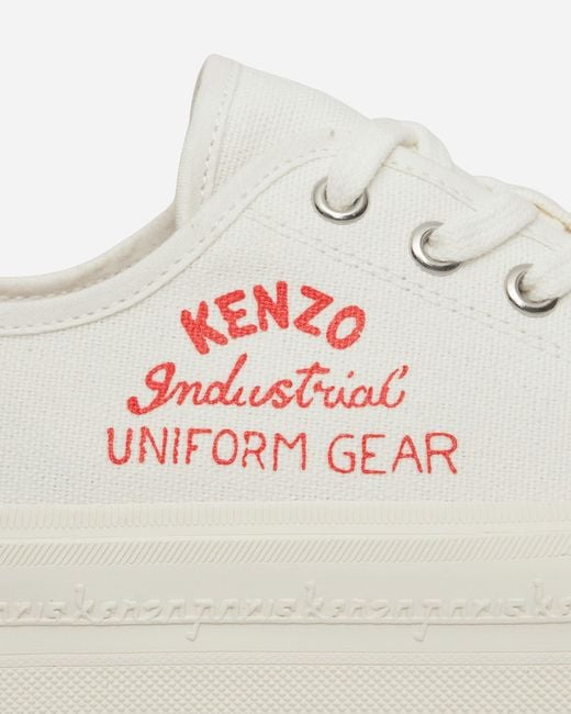 KENZO White Foxy Low Top Sneakers for men
