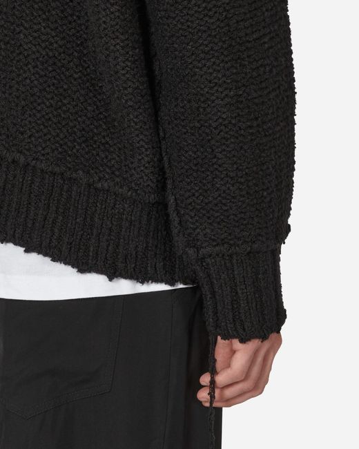 Sacai Black Knit Pullover for men
