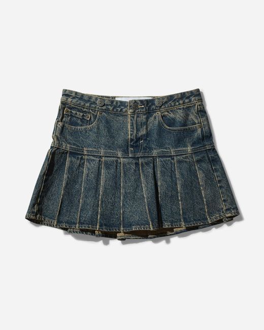 Levi's Blue S Adbd Pleated Skirt Tinted