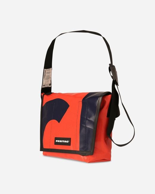 Freitag F14 Dexter Slim Messenger Bag Red / Blue for men