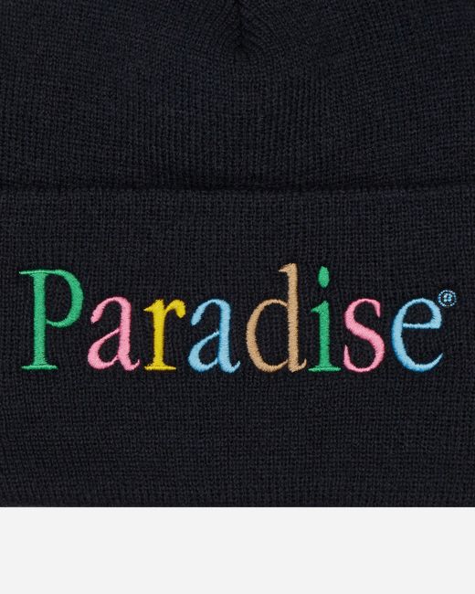 Paradis3 Blue Colors Logo Cuff Beanie for men