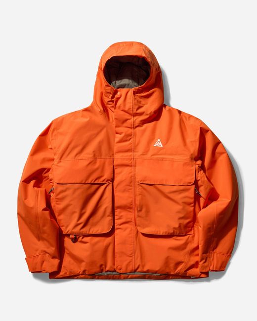 Nike S Acg Primaloft Skull Peak Storm-Fit Jacket Safety in Orange