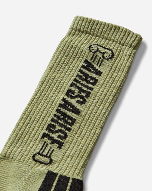 Aries Green Column Socks Sulphur for men