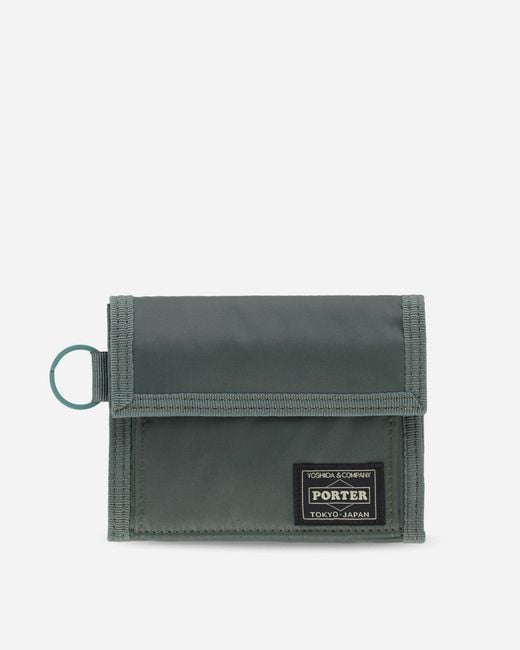 Porter-Yoshida and Co Gray Capsule Wallet Khaki for men