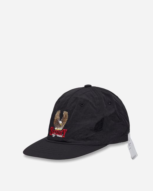 Satisfy Black Flitesilk 5‐panel Pinch Cap Eagle for men