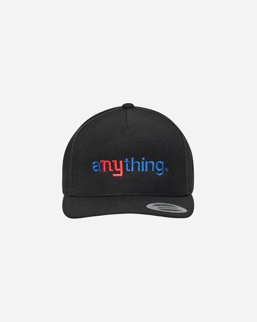 Anything Black Speedball Logo Hat for men