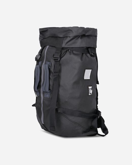 GR10K Black Coated Zipped Backpack for men