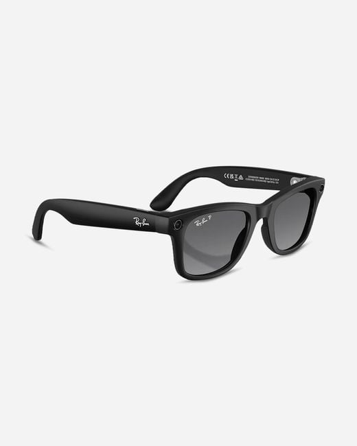 Ray-ban Meta Gray Wayfarer Gen 2 Sunglasses Matte / Graphite Polarised for men