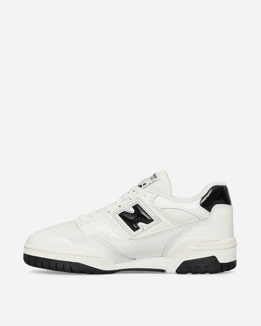 New Balance White 550 Sneakers / Black for men