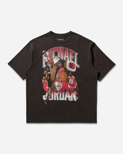 Nike Men S Flight Essentials Oversized T-shirt Black / Varsity Red for men