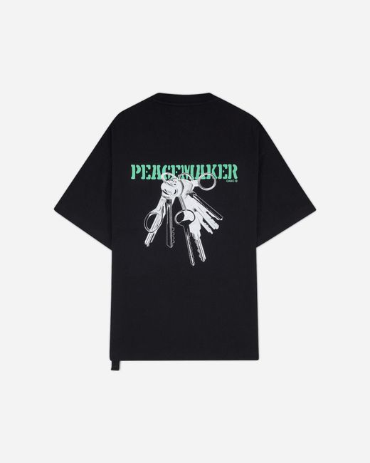 Oamc Peacemaker Black Keys Print Oversized Fit T-Shirt for men