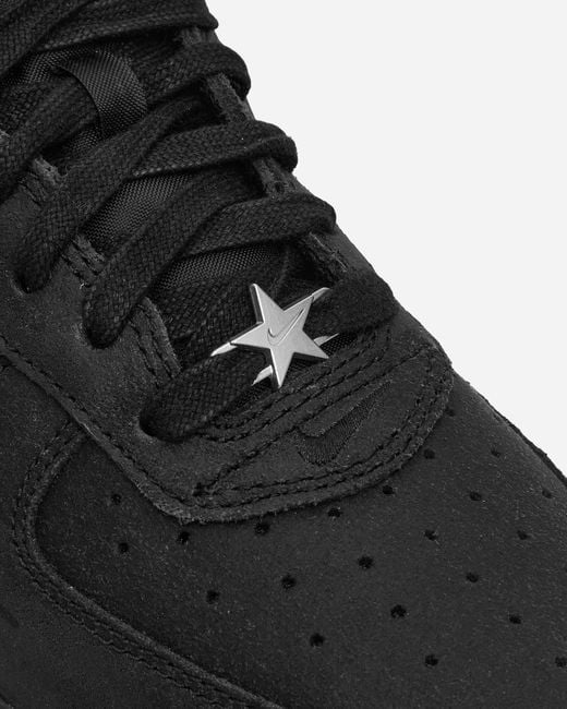 Nike Black Air Force 1 Low Sneakers Metallic for men