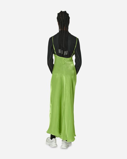 Priscavera Green Maxi Slip Dress Apple